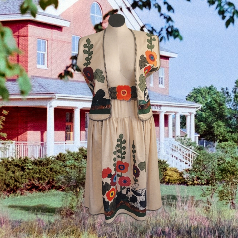 Countryside 3pc Applique Skirt Set